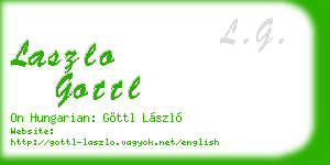 laszlo gottl business card